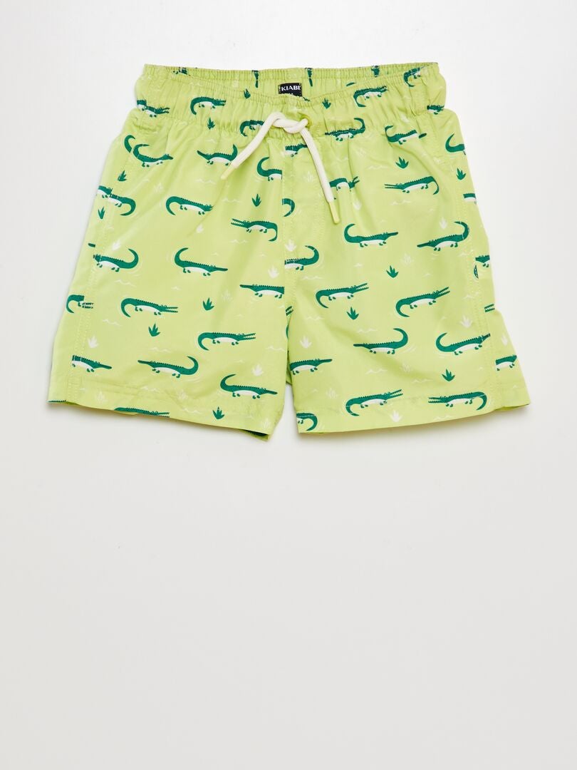 Calção de banho estampado - VERDE
