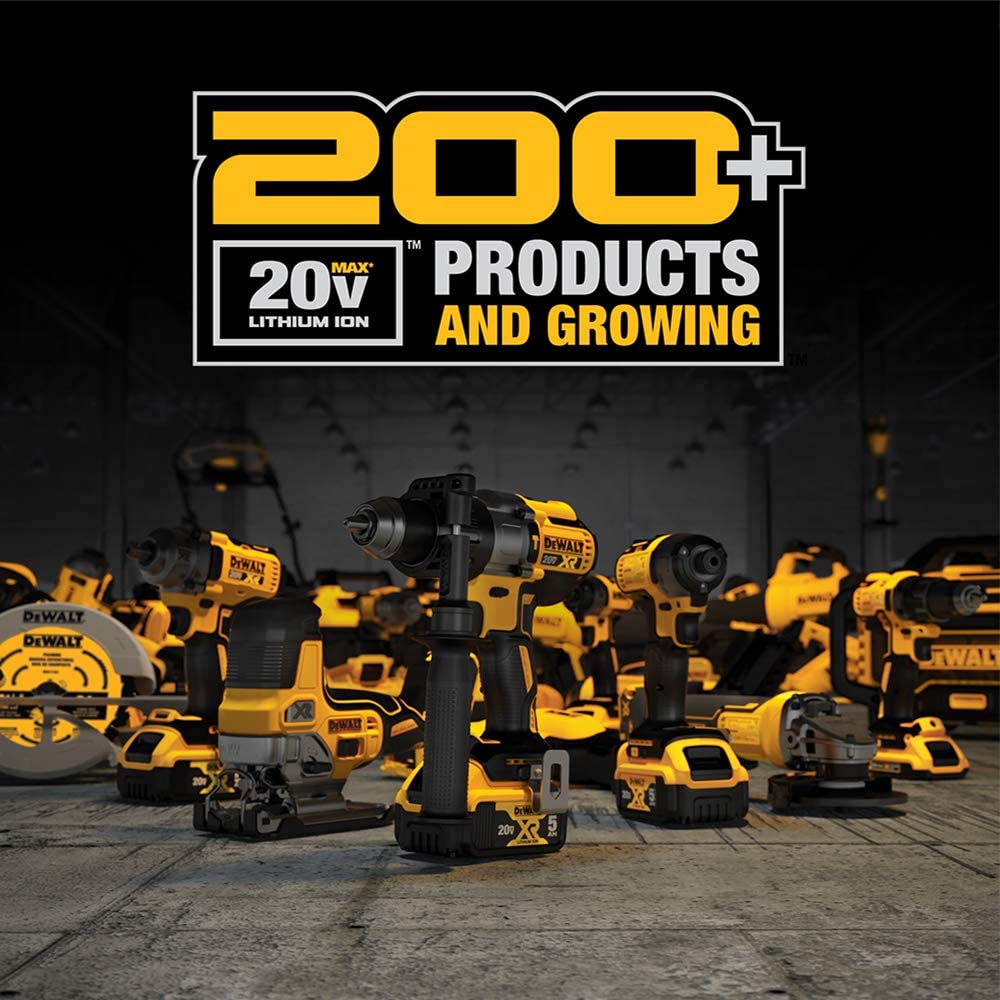 Conjunto de Furadeira/Parafusadeira sem Fio DEWALT 20V Max, 10 Ferramentas (DCK1020D2)