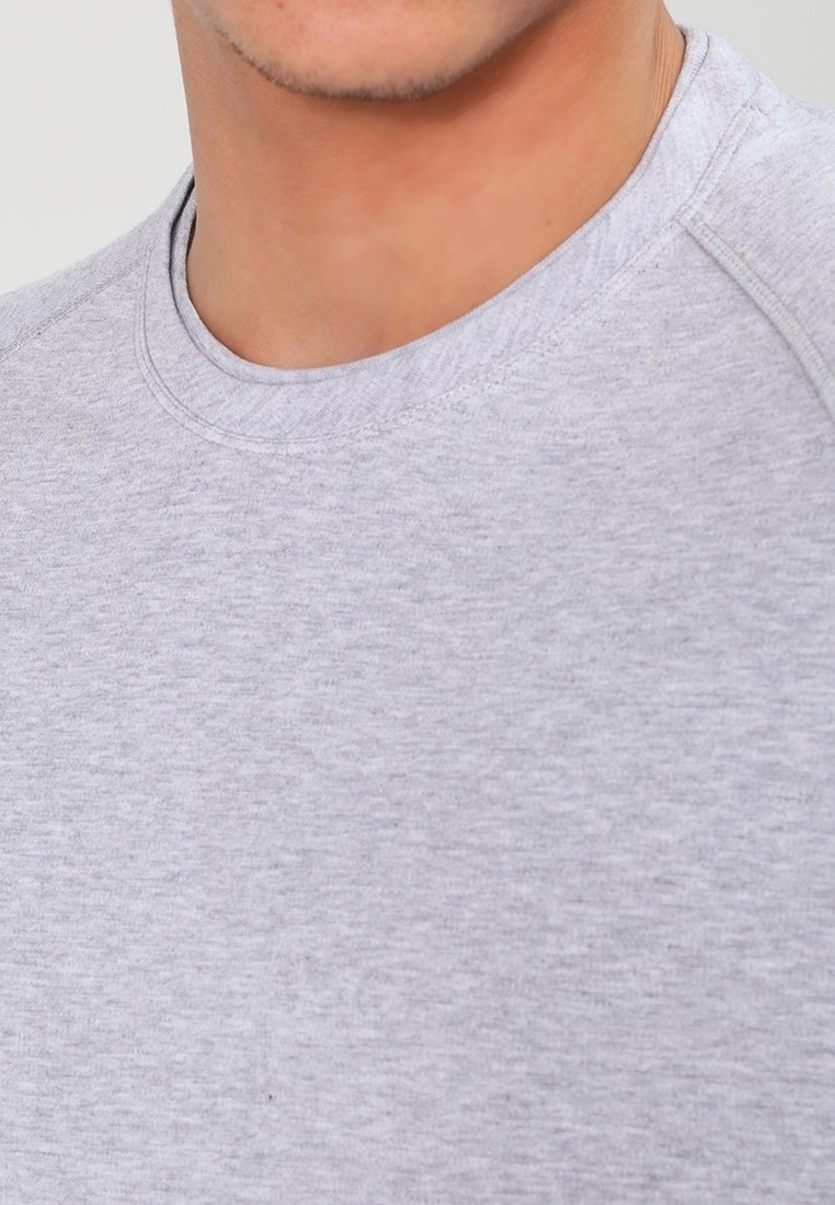 J.LINDEBERG Langarmshirt – meliertes Hellgrau
