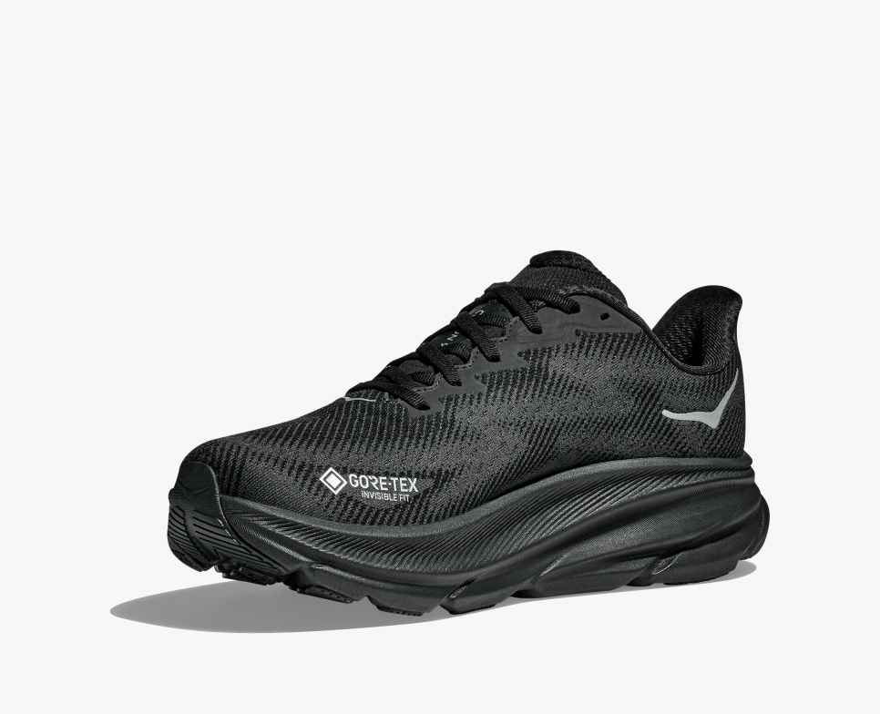 HOKA Clifton 9 GORE-TEX Zwart/Zwart