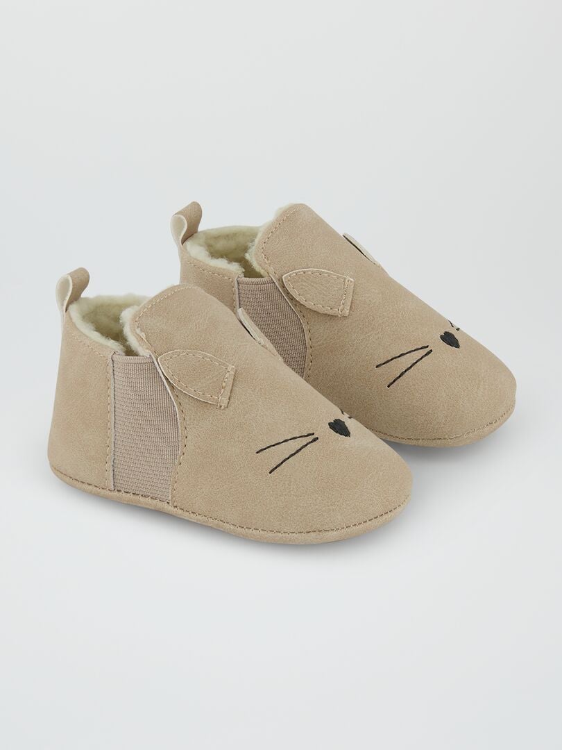 Botas acolchoadas - BEGE