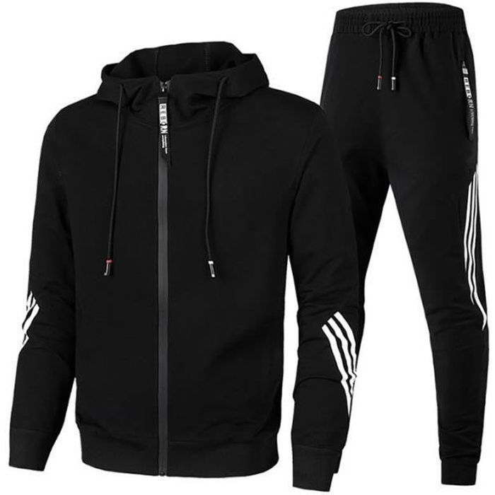 Survêtement Homme - Marque - 2 Pièces Ensemble Casual Sport Slim- Manches longues - Badminton
