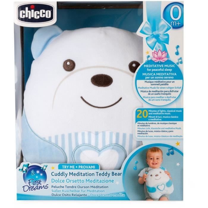 Osito de peluche suave - CHICCO - Azul - Desde el nacimiento