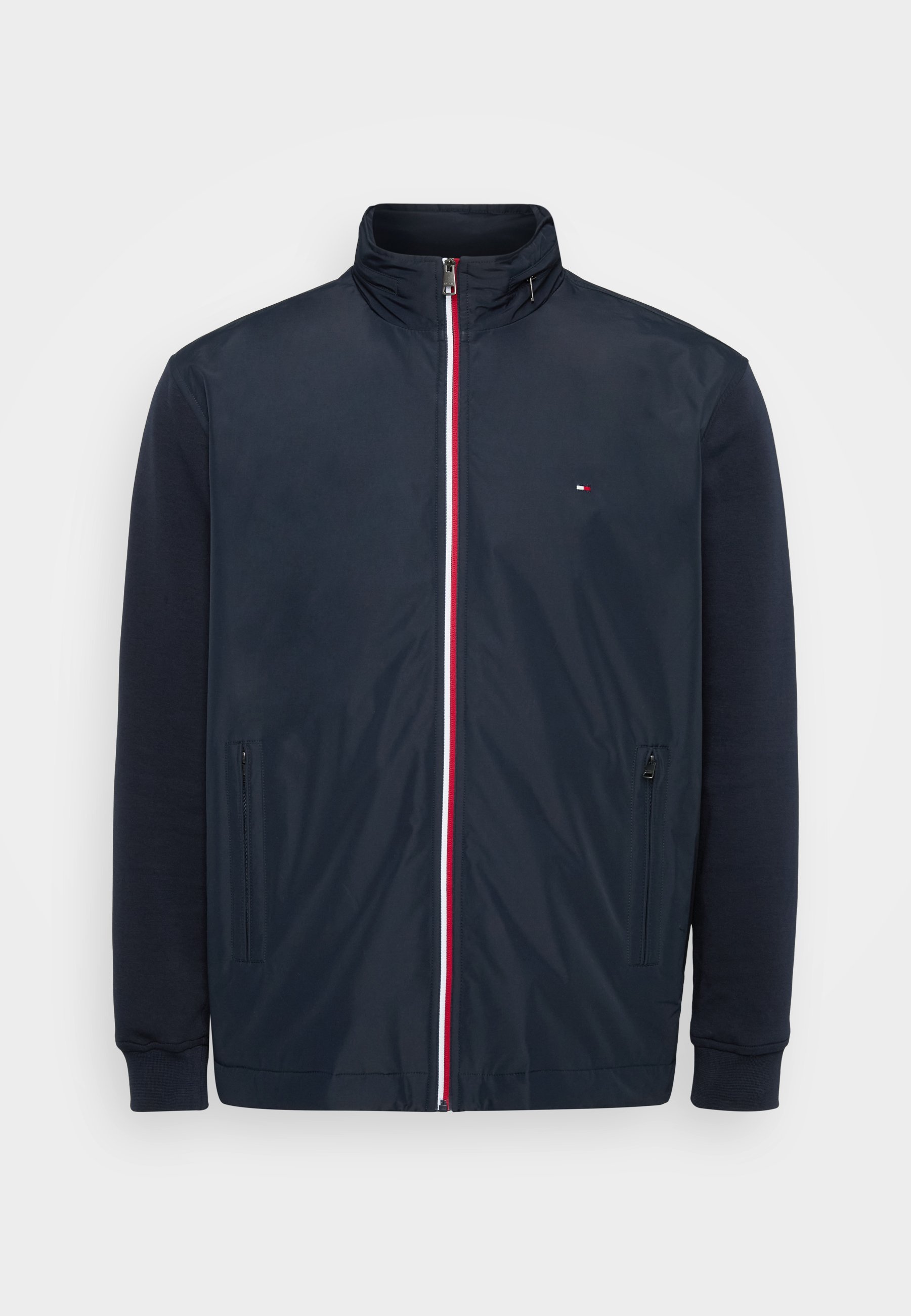 Tommy Hilfiger MIX MEDIA HARRINGTON - Sweatshirt met rits - woestijnhemel