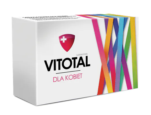 Vitotal dla Kobiet, Zestaw witamin i minerałów, Tabletki