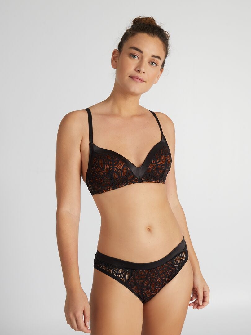 Braguita de encaje 'Envie de Lingerie' - - NEGRO