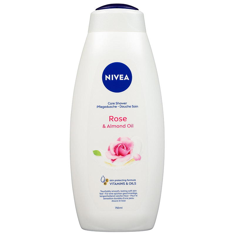 Nivea dusjsåpe 750 ml Rose- og mandelolje Nivea