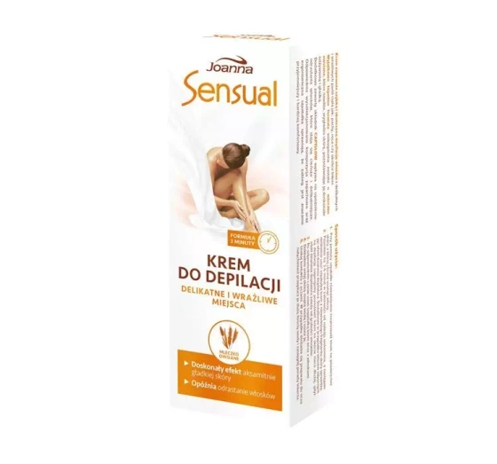 Joanna Sensual krem do depilacji delikatne i wrażliwe miejsca z mleczkiem owsianym 100g