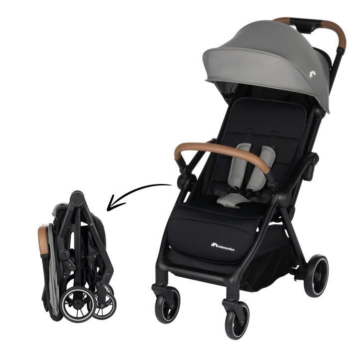 BEBECONFORT SUNLITE, Poussette ultra compacte, confortable et lègère, dès la naissance jusqu'à 4 ans,0 à 22 kg, Tinted Gray