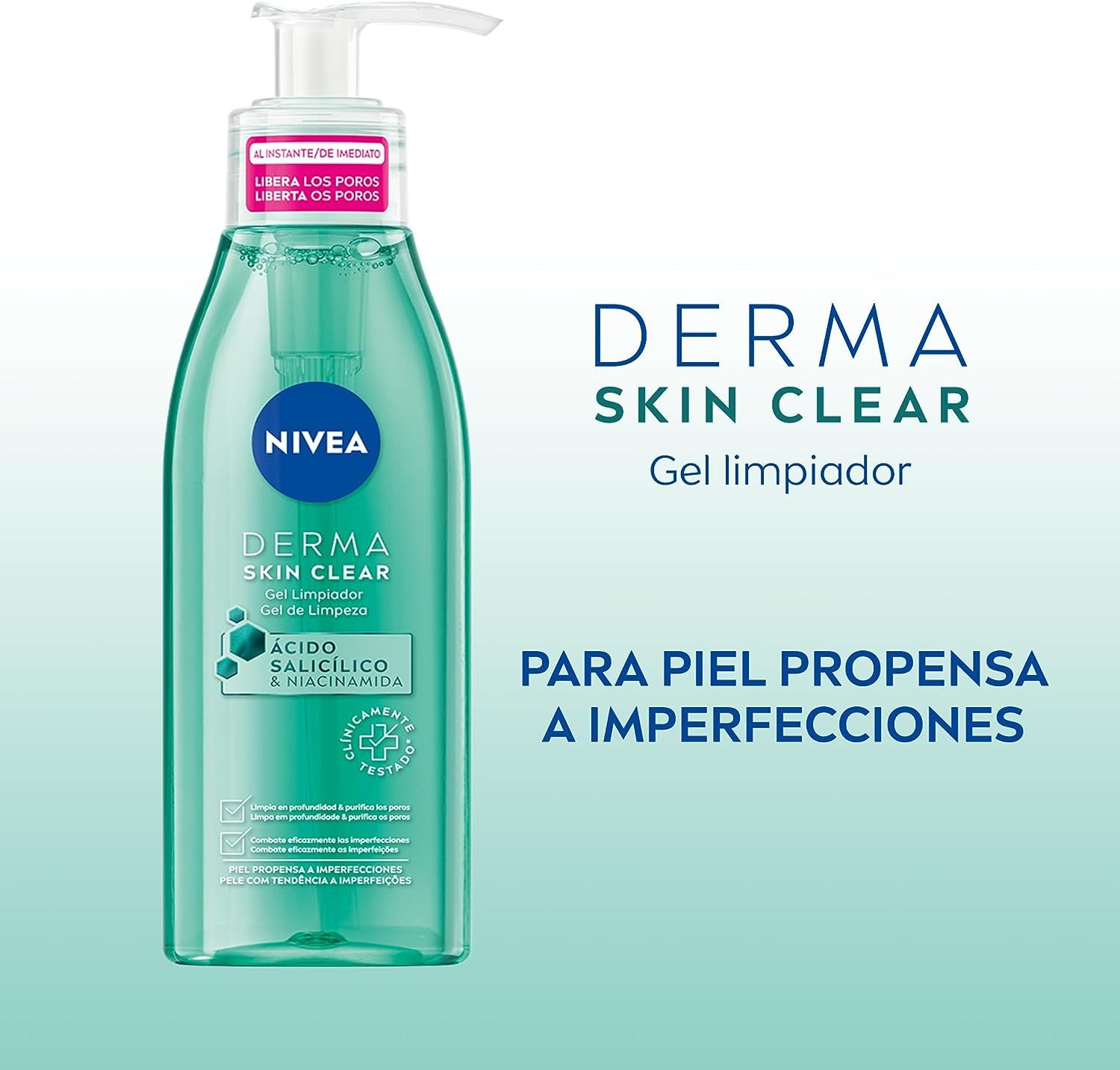 Derma Skin Clear sejas tīrīšanas gels Sejas tīrīšana