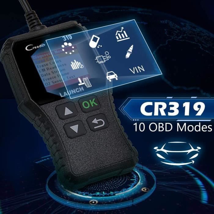 OBD2-Fahrzeugdiagnosegerät – LAUNCH – CR319 – Sparsam – EVAP-Tester – Kompakt