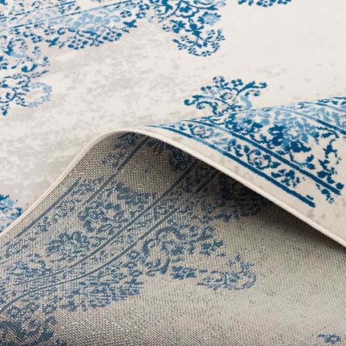 Vloerkleed - PERGAMON - Pop Vintage - 120x170 cm - Crèmeblauw - Hedendaags design