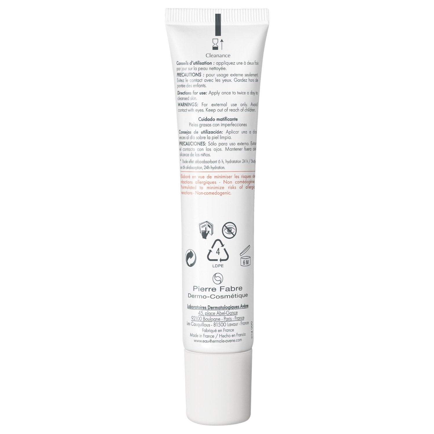 Avène Anti-Pickel Pflege Reinigungs-Mattierende emulsija - 40 ml