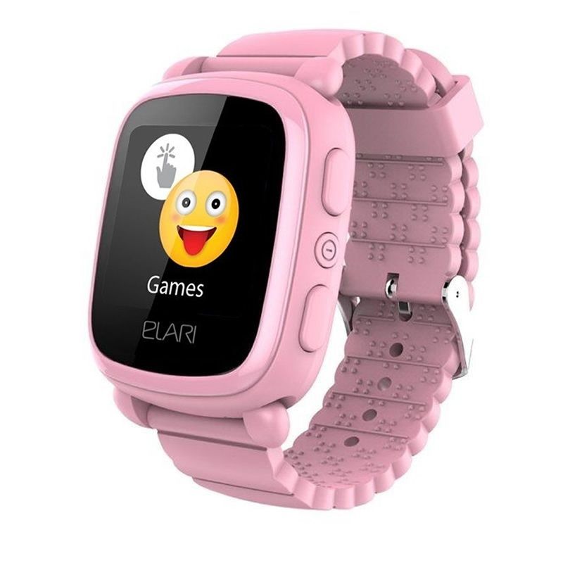Montre connectée Elari Kidphone 2 rose avec tracker pour enfants - Écran tactile