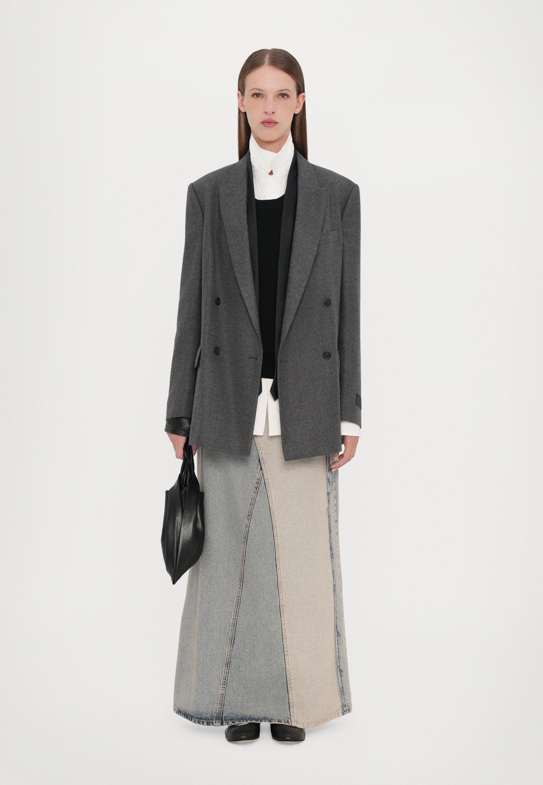 Jaqueta MM6 Maison Margiela - Blazer - cinza escuro
