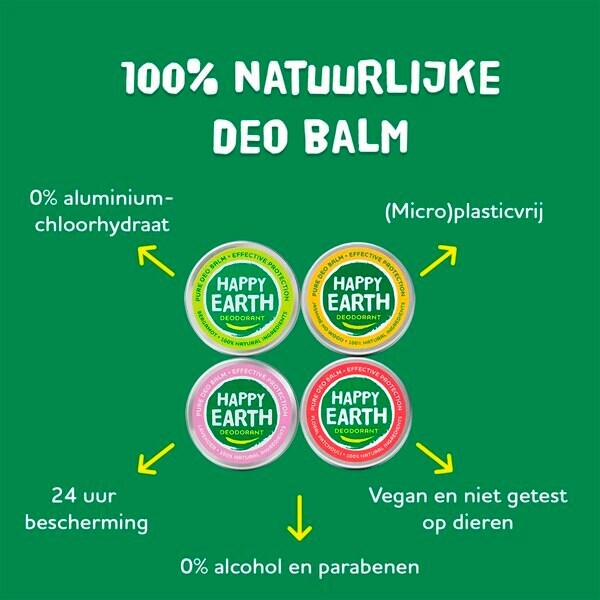 Happy Earth 100% prirodni dezodorans balzam s bergamotom<br>45g