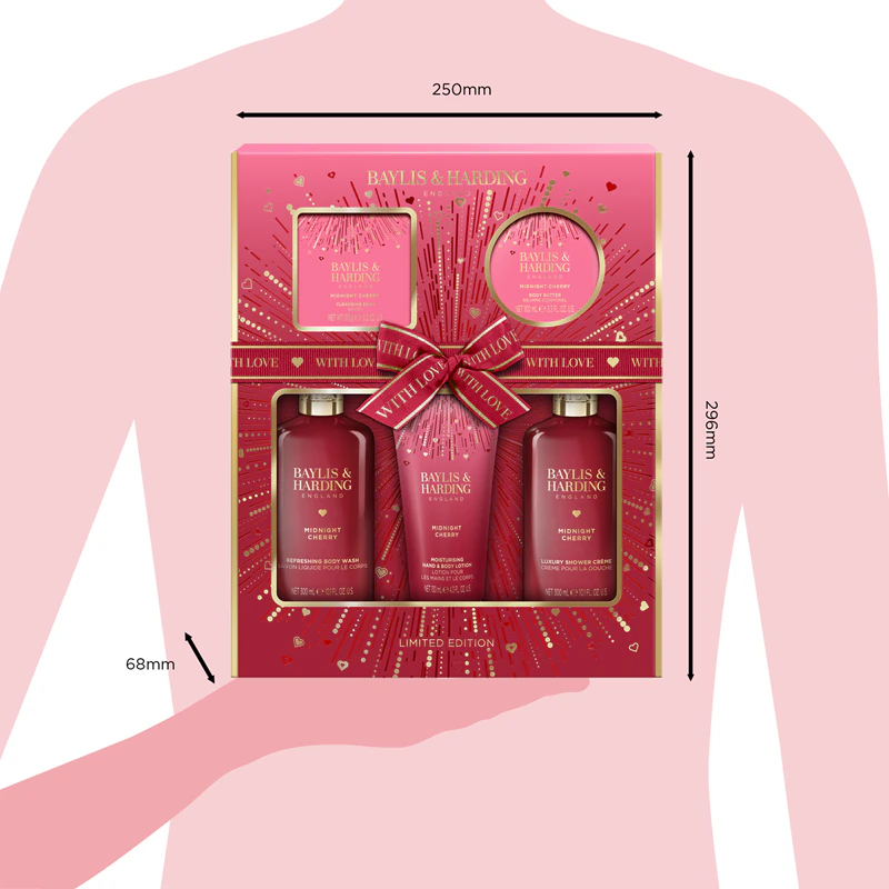 Conjunto de presente para corpo Baylis & Harding Midnight Cherry