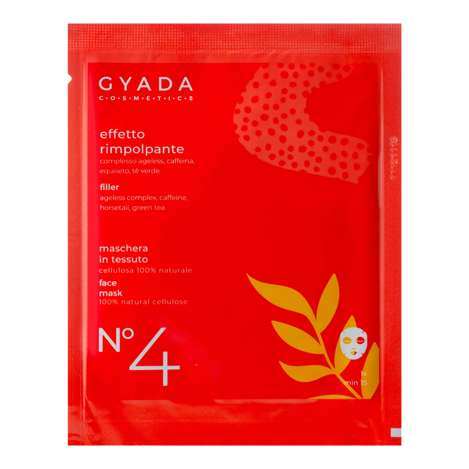 Maschere Viso in Tessuto Maschera In Tessuto Effetto Rimpolpante N. 4 - Maschera Anti-età viso