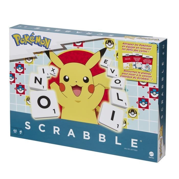 Scrabble® Pokémon-Jeu de société familial avec 2 modes de jeu HXT27