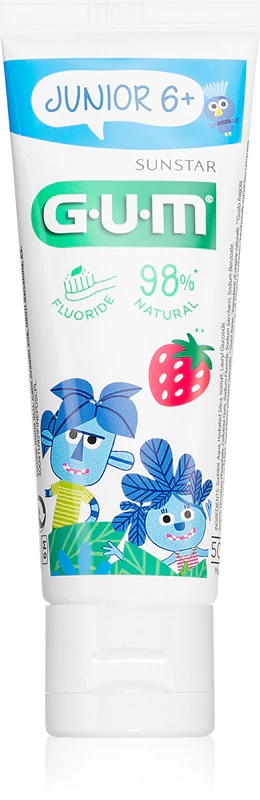 GUM Junior 6+ zobna pasta v gelu za otroke