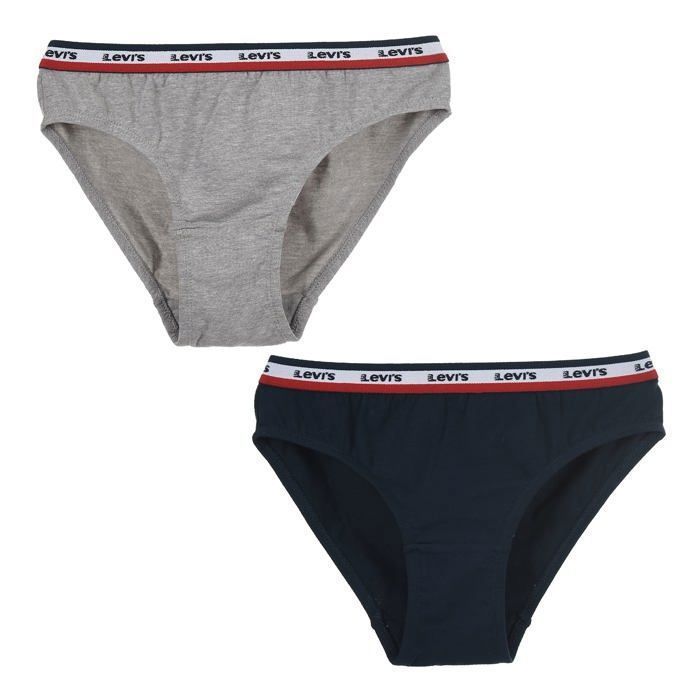 Bóxer corto Levi's Kids - 4L0177 - Ropa interior tipo bikini elástica Levi's LHG Sportswear para niña