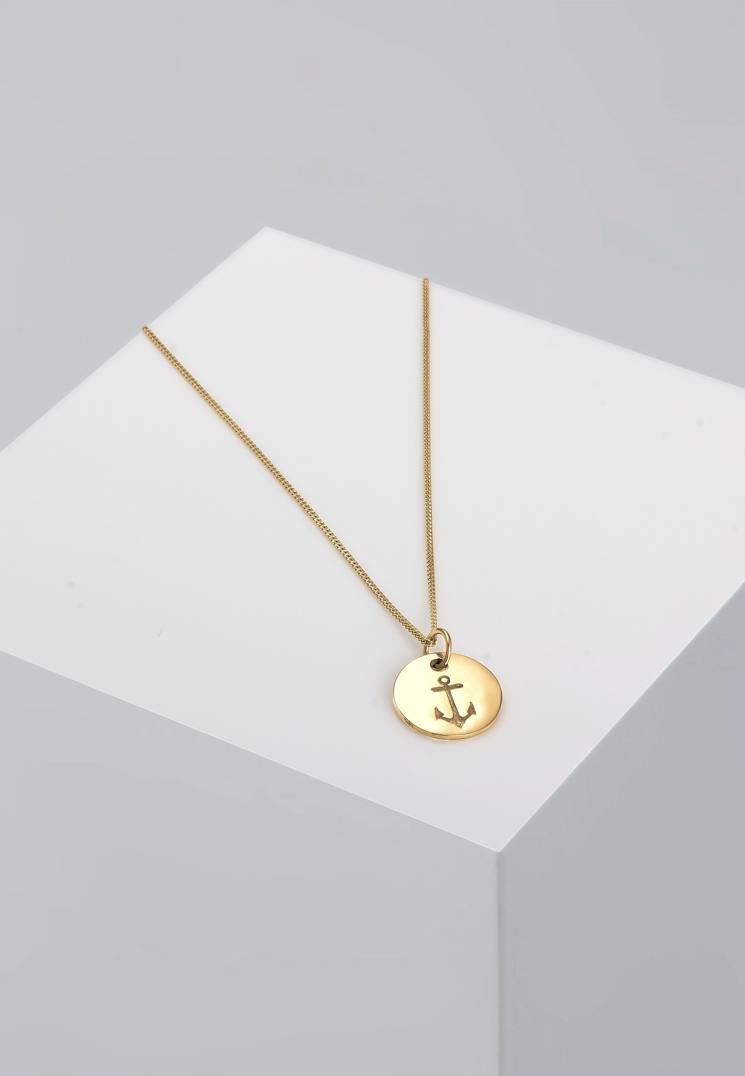 Elli Femme Pendentif d'Ancre een Argent Sterling 925