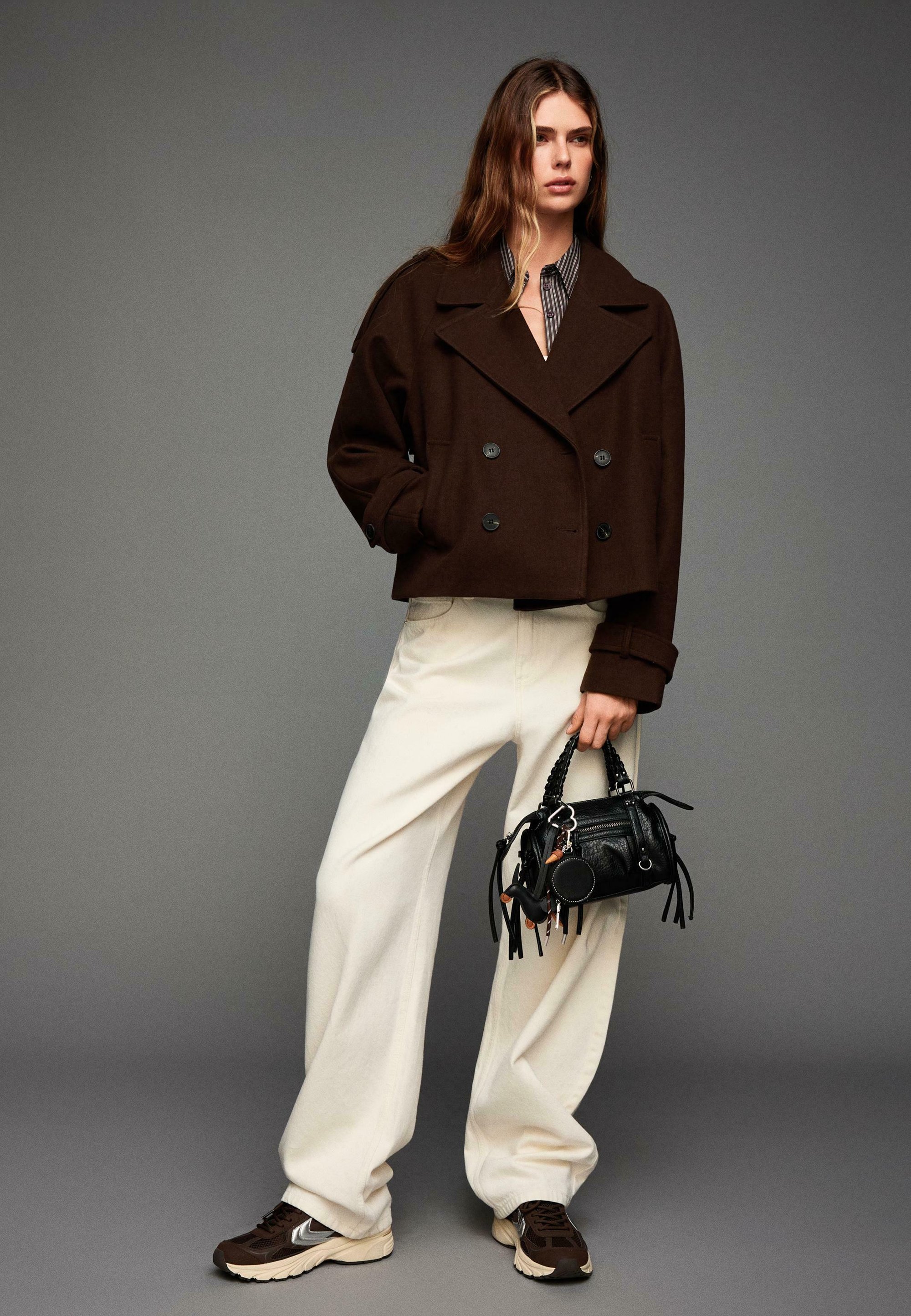 Bershka SOFT JACKET - Zomerjas - bruin