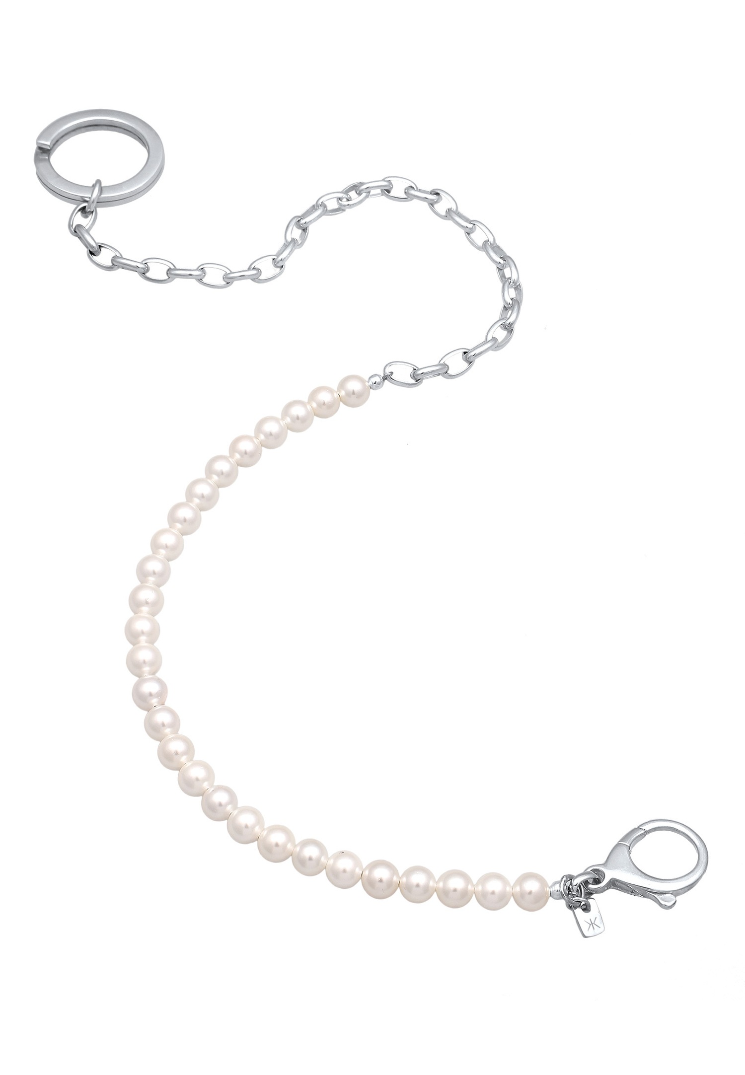 KUZZOI Kuzzoi Bijoux Accessoires Homme Coquillage Noyau Perles Blanc Argent Sterling 925 38 cm
