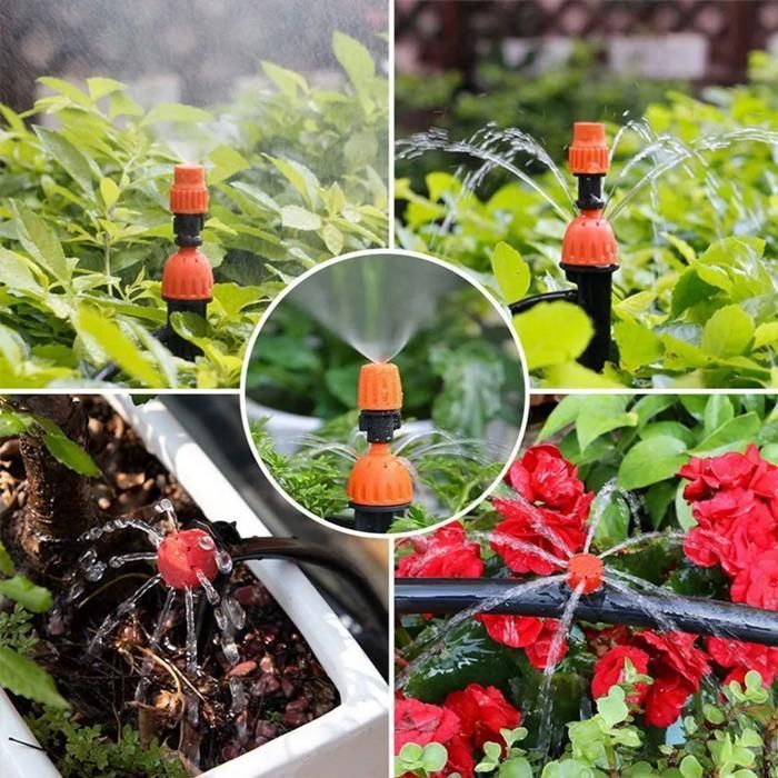 Système d'irrigation - ZGEER - 149 - Kit automatique - 30m - Goutte à goutte - Noir