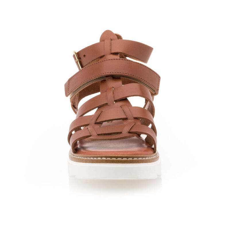Sandalias marrones para mujer / Zapatos de punta abierta