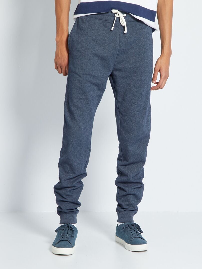 Fleecebroek maat L36 + 190 cm - BLAUW