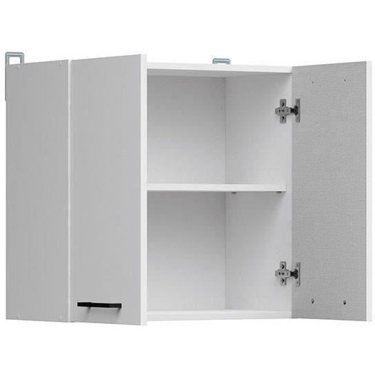 JUNONA kast van 60 cm hoog - 2 deuren - glanzend wit