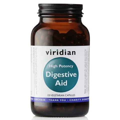 Viridian Digestive Aid Enzymy Trawienne, Kapsułki