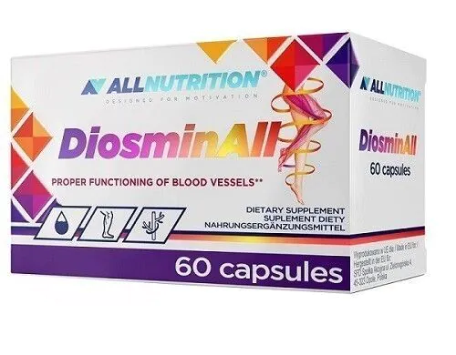 Allnutrition DiosminAl, Preparat wspierający pracę układu żylnego, Kapsułki