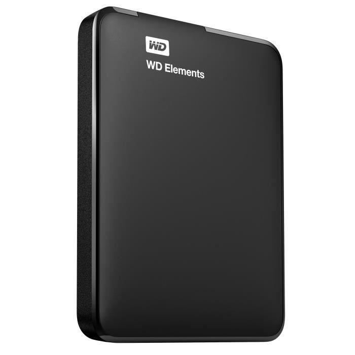 WD - External hard drive - WD Elements™ - 2TB - USB 3.0 (WDBU6Y0020BBK-WESN)