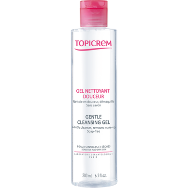 Topicrem Milde Reinigingsgel voor de Gevoelige en Droge Huid 200 ml