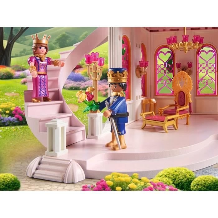 PLAYMOBIL 71845 Palais avec couple royal et 2 trônes, Les princesses magic, 421 pièces, Dès 4 ans