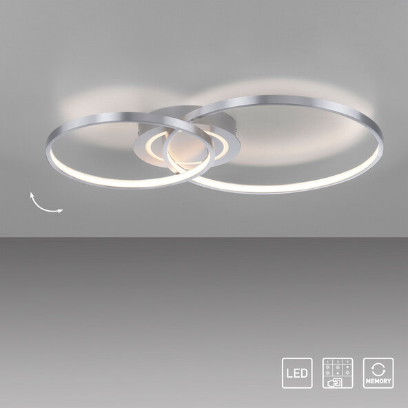 Lampă de tavan LED ASMINA, aluminiu