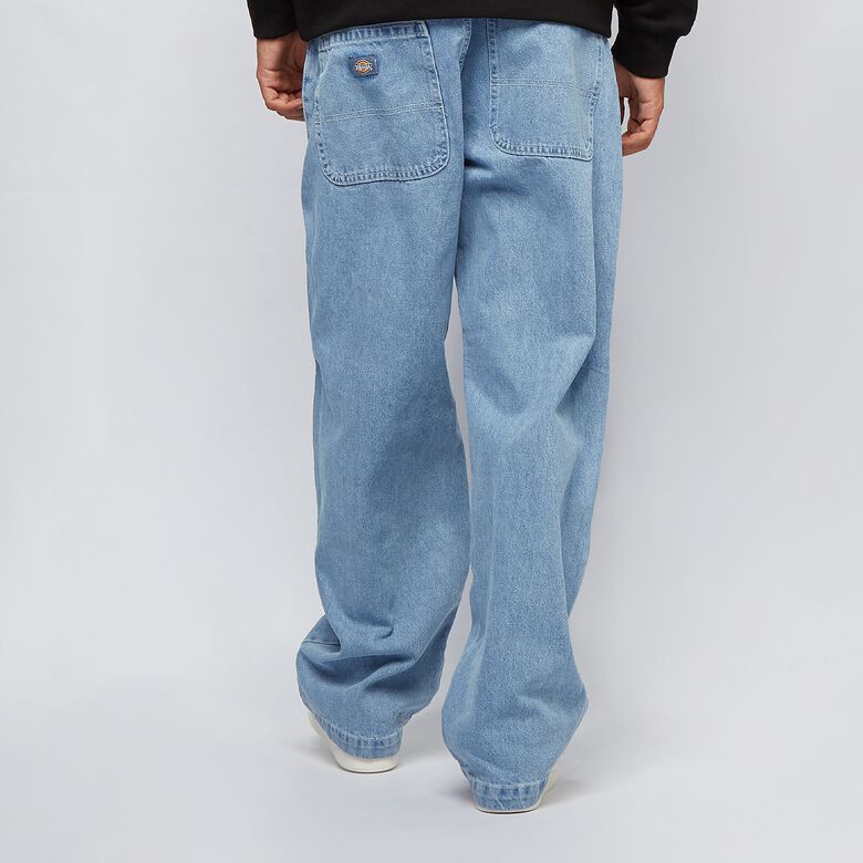 Dubbele knie denim broek