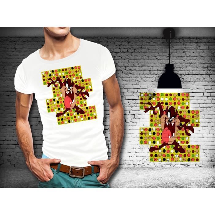 Men's white T-shirt - Vintage Cartoons Collection 13 - Taz the Tasmanian Devil