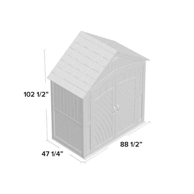 Covington Gartenhaus, 2,30 m breit x 1,20 m tief