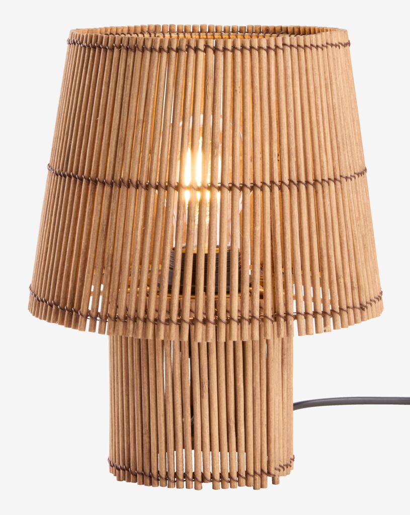HANNIBAL stolna lampa Ø19xV25cm bambus