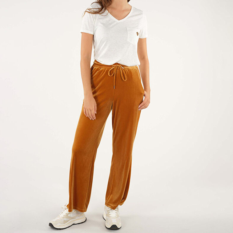 Pantalon Femme Camel