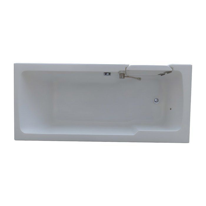 Bañera de esquina con puerta - 170 x 76 x 62 cm - Esquina izquierda - 235 L - SERVEE