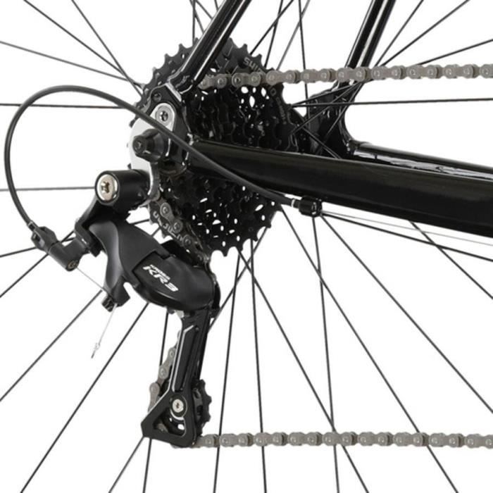 Kross Vento 2.0 28 20 aluminium fiets - zwart/rood - 20 inch / 140-165 cm
