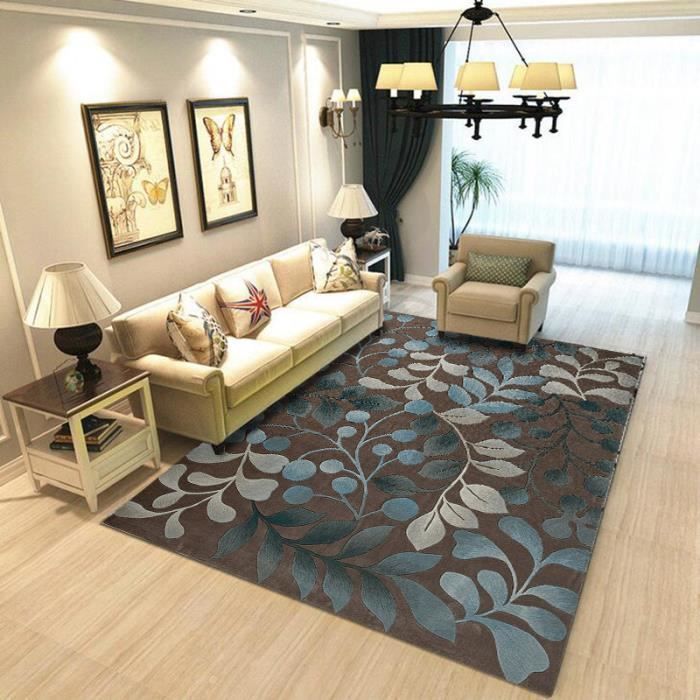 Alfombra para salón GOGLOVING, estilo europeo y americano, estampada - Modelo M - 80x160cm