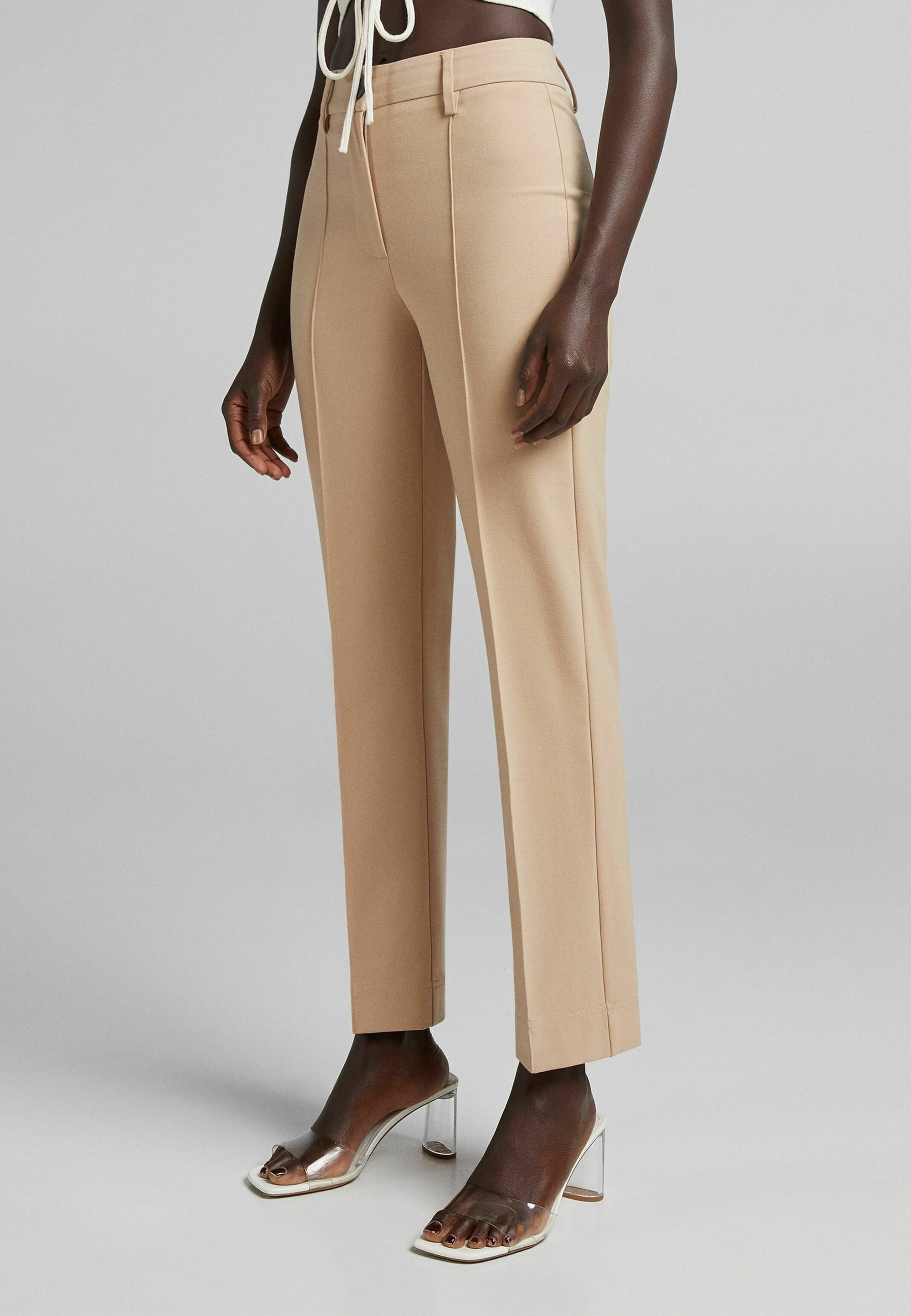 Bershka Housut - ruskea