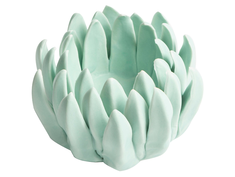 Świecznik ceramiczny Kwiat 5 cm zielony