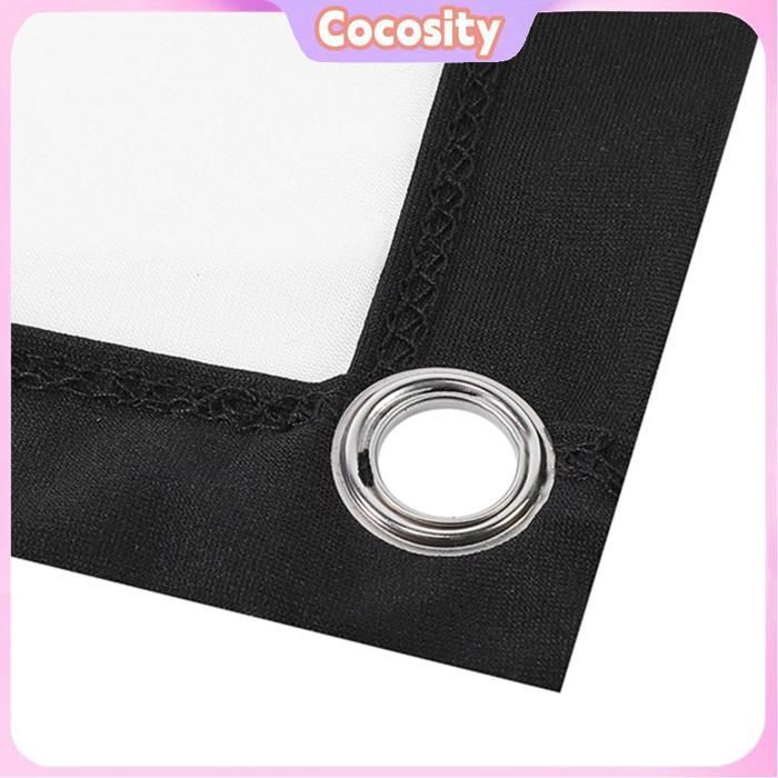 Pantalla de proyección Cocosity 16:9, pantalla de proyector HD portátil, cortina de proyección plegable, proyector de vídeo de 60 pulgadas