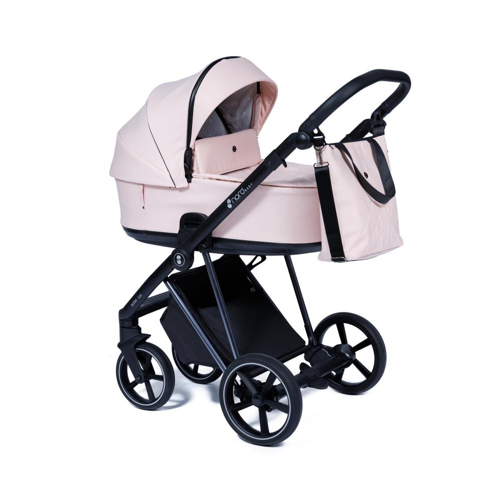 Nordbaby Active Lux barnvagnsset peony beige, kromram